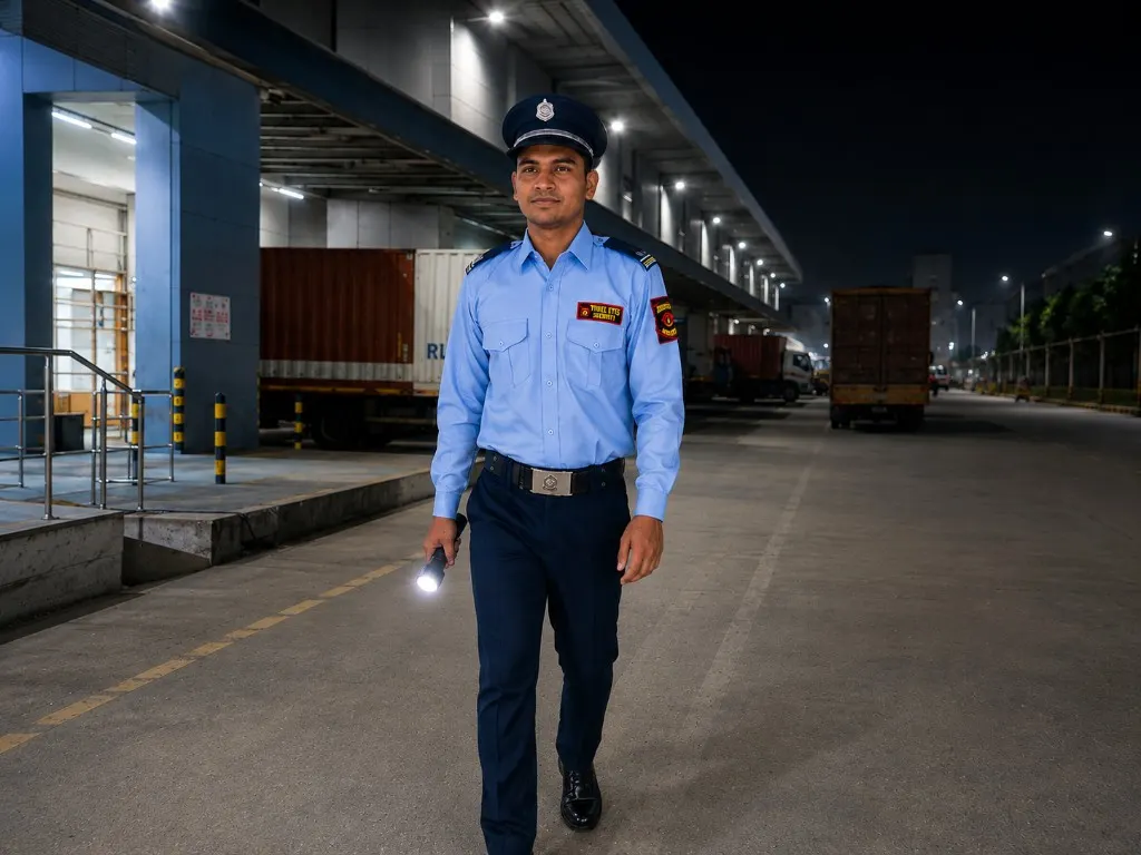 Three Eyes Security Services warehouse and logistics night patrol